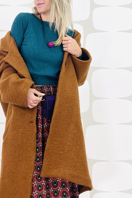 Cappotto in lana cotta